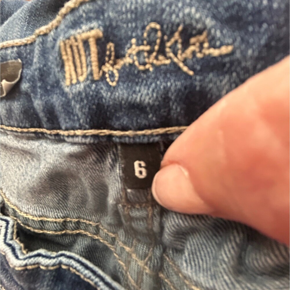 Kut From the Kloth Blue Jeans 6 Catherine Boyfriend Distressed Holes - Picture 13 of 13